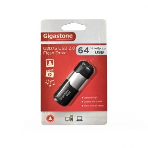 26901_w-USB 2.0 Gigastone Flash Drive U207S 64GB Μαύρο Velvet Frame-market4sportsgr